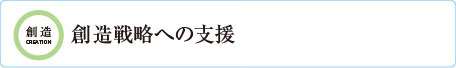 創造戦略への支援・調査・コンサルティング 知的財産の創造に関する支援業務